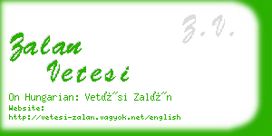 zalan vetesi business card